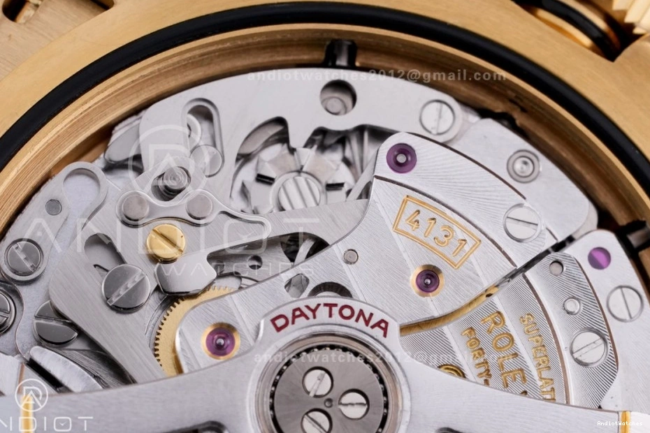 Gold VSF 804 Daytona Marker Weight Black Best Snug Gain Black Dial 1:1 DD Stick Sub-dial Oyster-flex Rim Edition 126518 on Strap 0308